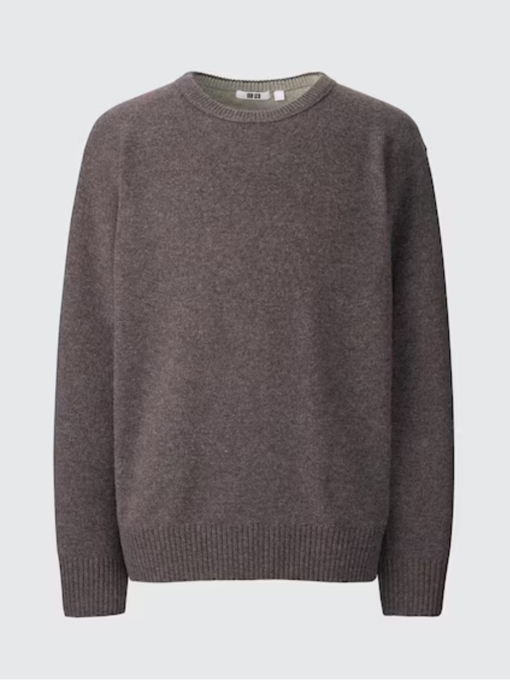 Uniqlo Men's Brown Crewneck Sweater size  M 100% Wool